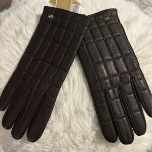 Michael Kors Black Quilted Gloves